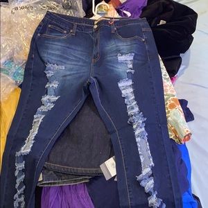Distressed Jeans Plus size 3XL